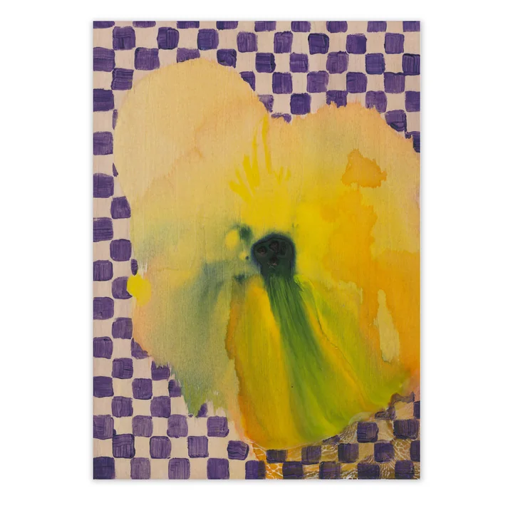 Paper Collective - Flower with Checks 02 Poster, 70 x 100 cm