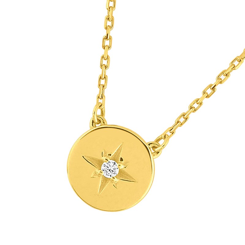Collier Femme - Oxyde de zirconium - Or 18 Carats - Longueur : 42 cm