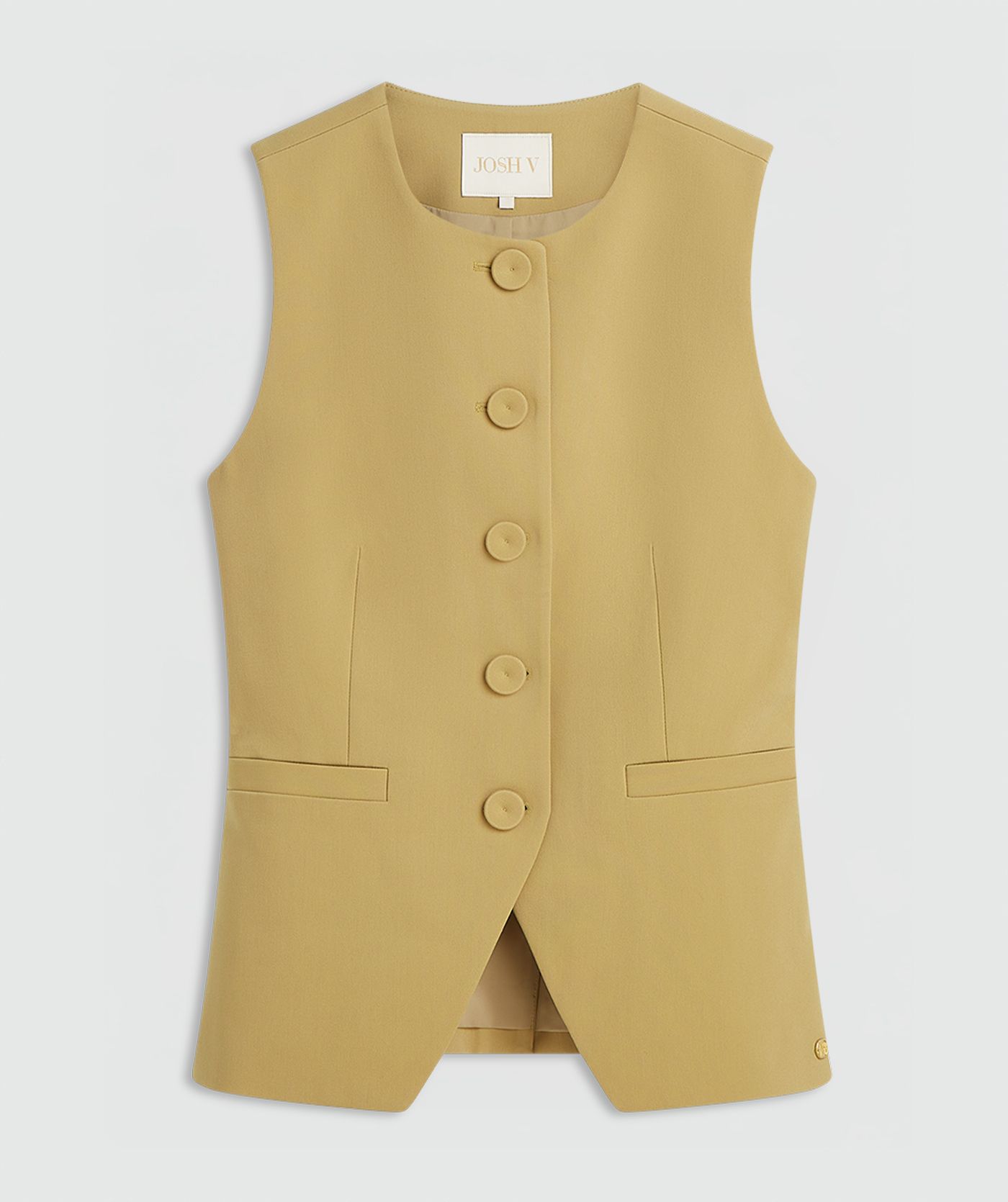 JV-KIRO fitted gilet - mustard yellow