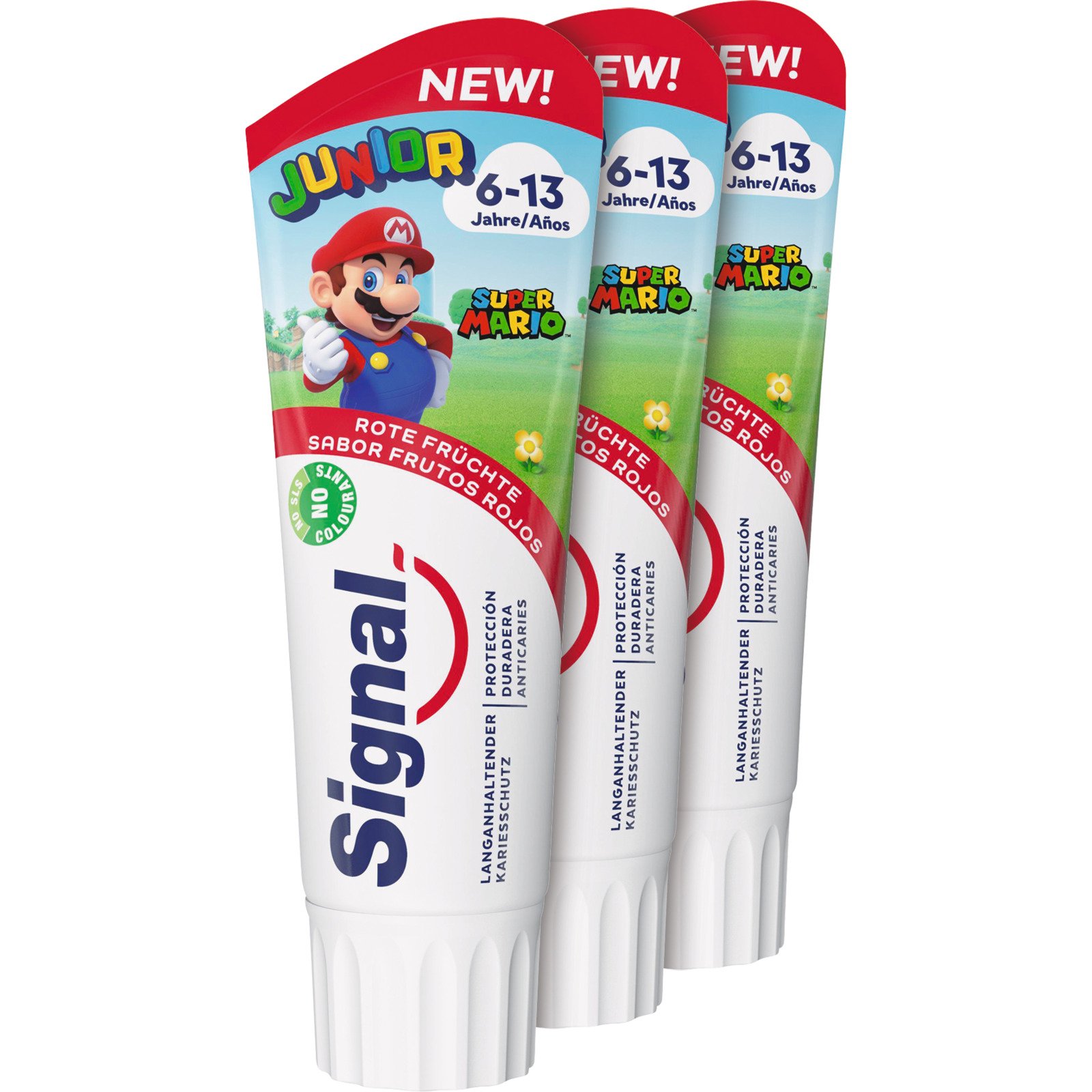 Signal Zahnpasta Junior Red Fruit 3 x 75 ml
