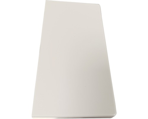 Hager eindplaat, eindstuk voor BR/H/N/A 68x130 mm, bovendeel 80 mm, verkeerswit