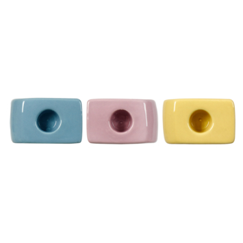 Kandelaar keramiek 16 cm per stuk