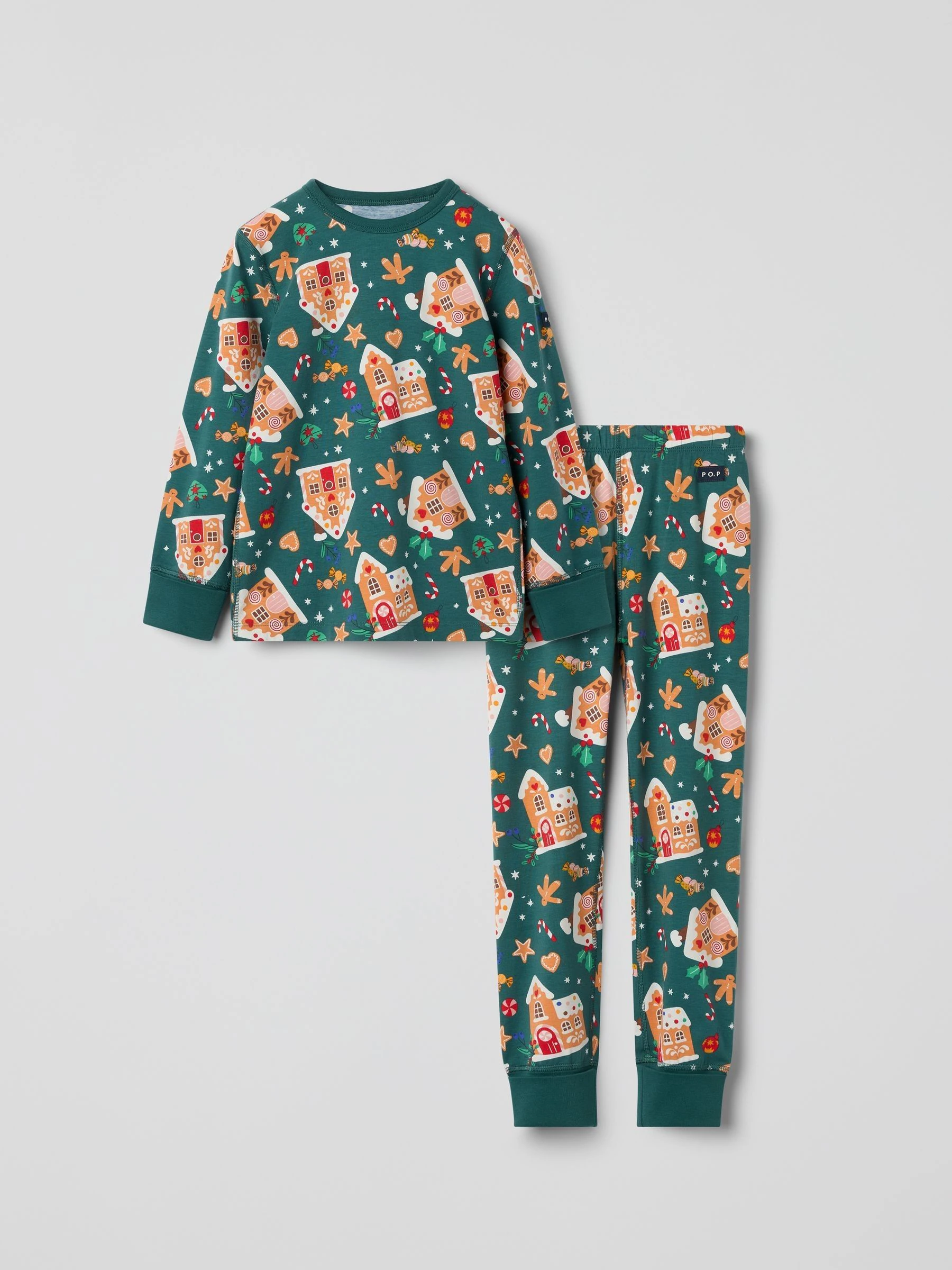 Groen - Polarn O. Pyret Printed Pyjamas
