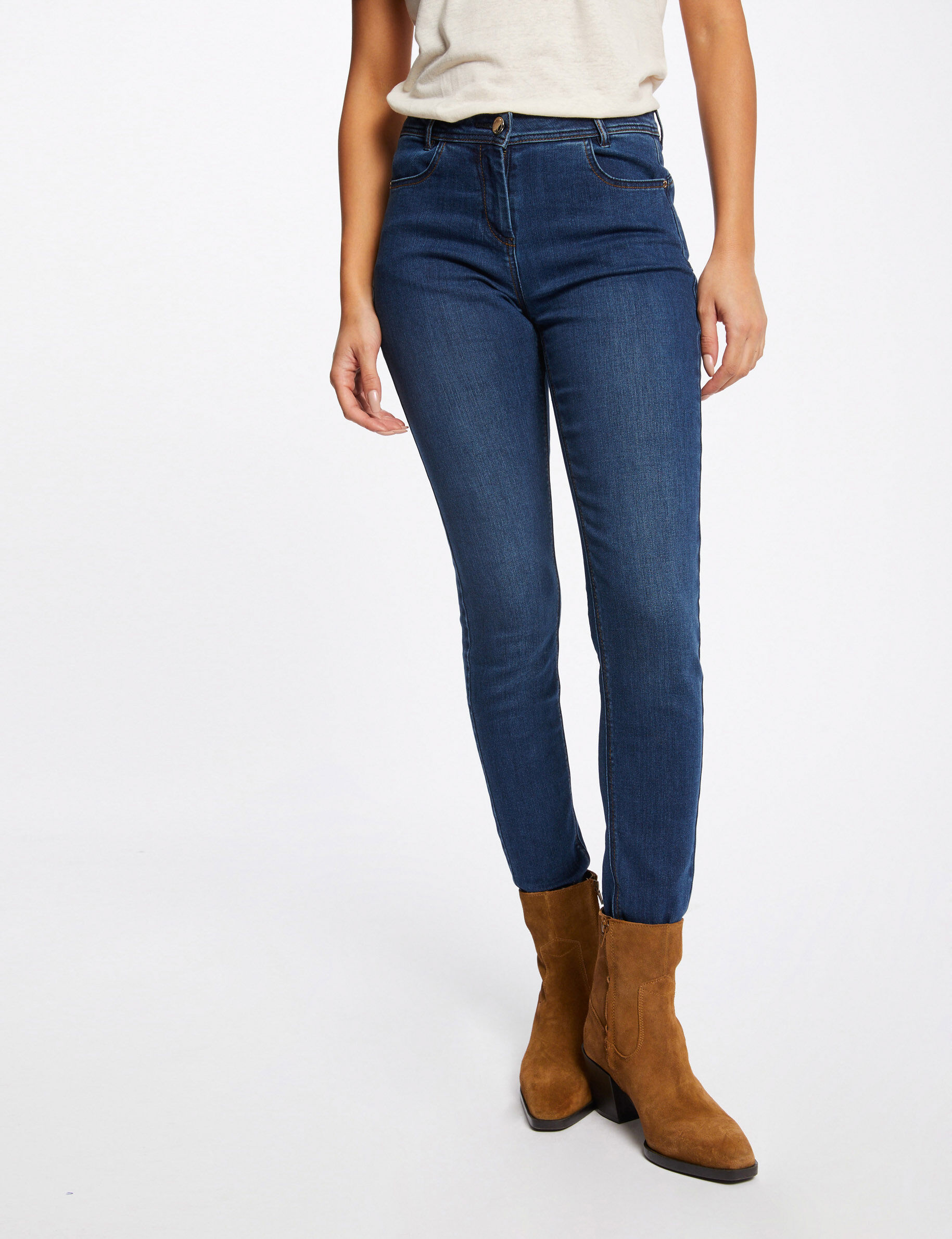 Jeans slim taille standard jean stone femme - jean_stone