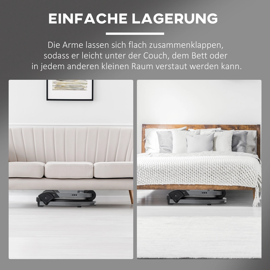 HOMCOM Bauchmuskel-Trainer mit Sitzissen schwarz