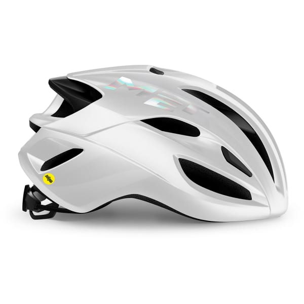 Casque vélo MET RIVALE MIPS CE BLANC HOLOGRAPHIQUE BRILLANT