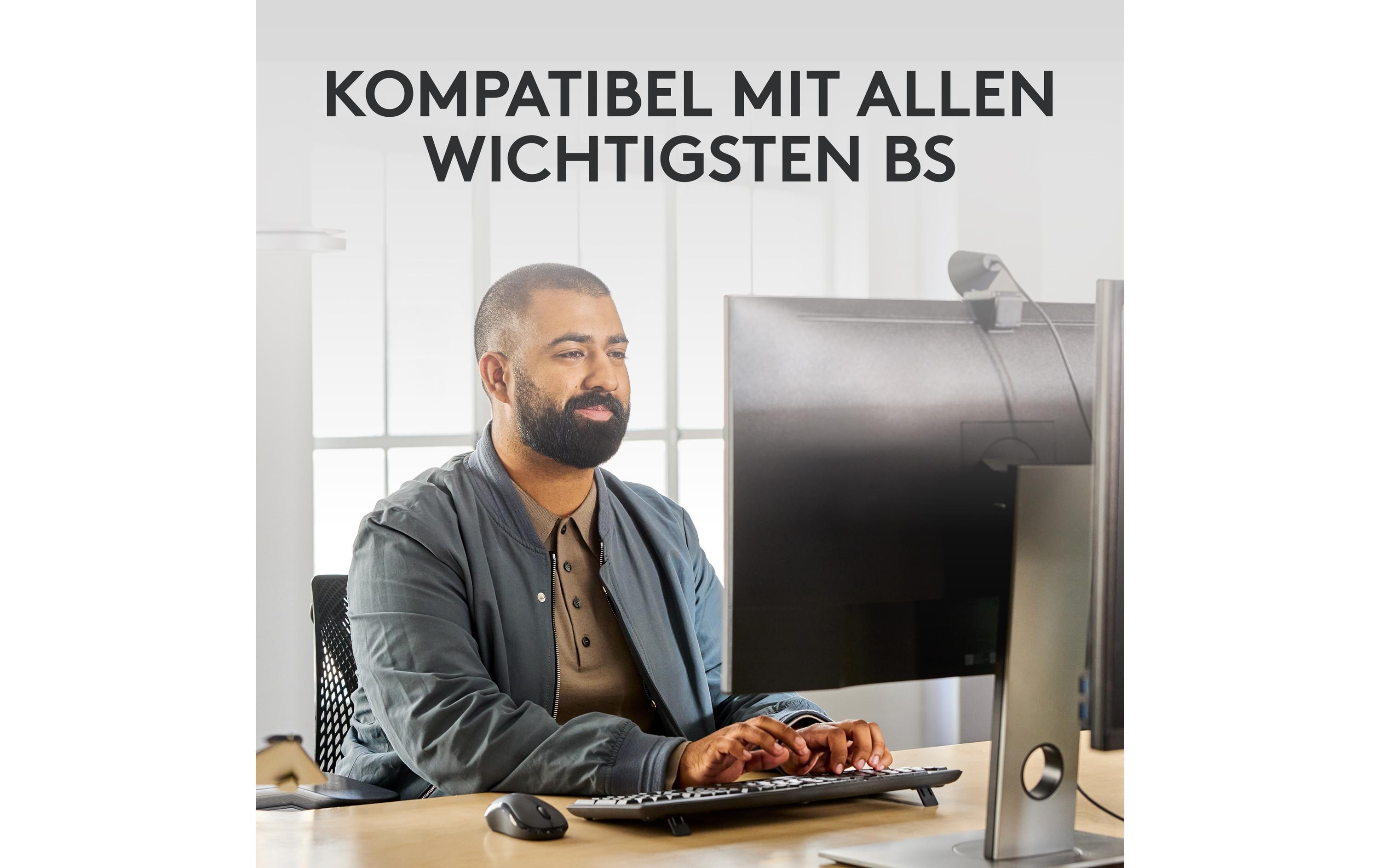 MK370 for BusinessKabellose Tastatur und geräuscharme Maus