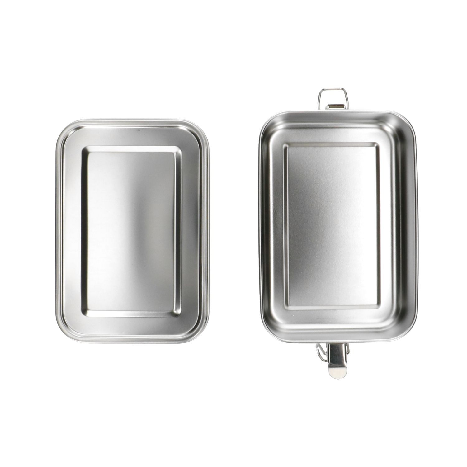 Lunchbox met siliconen ring, RVS, 850 ml