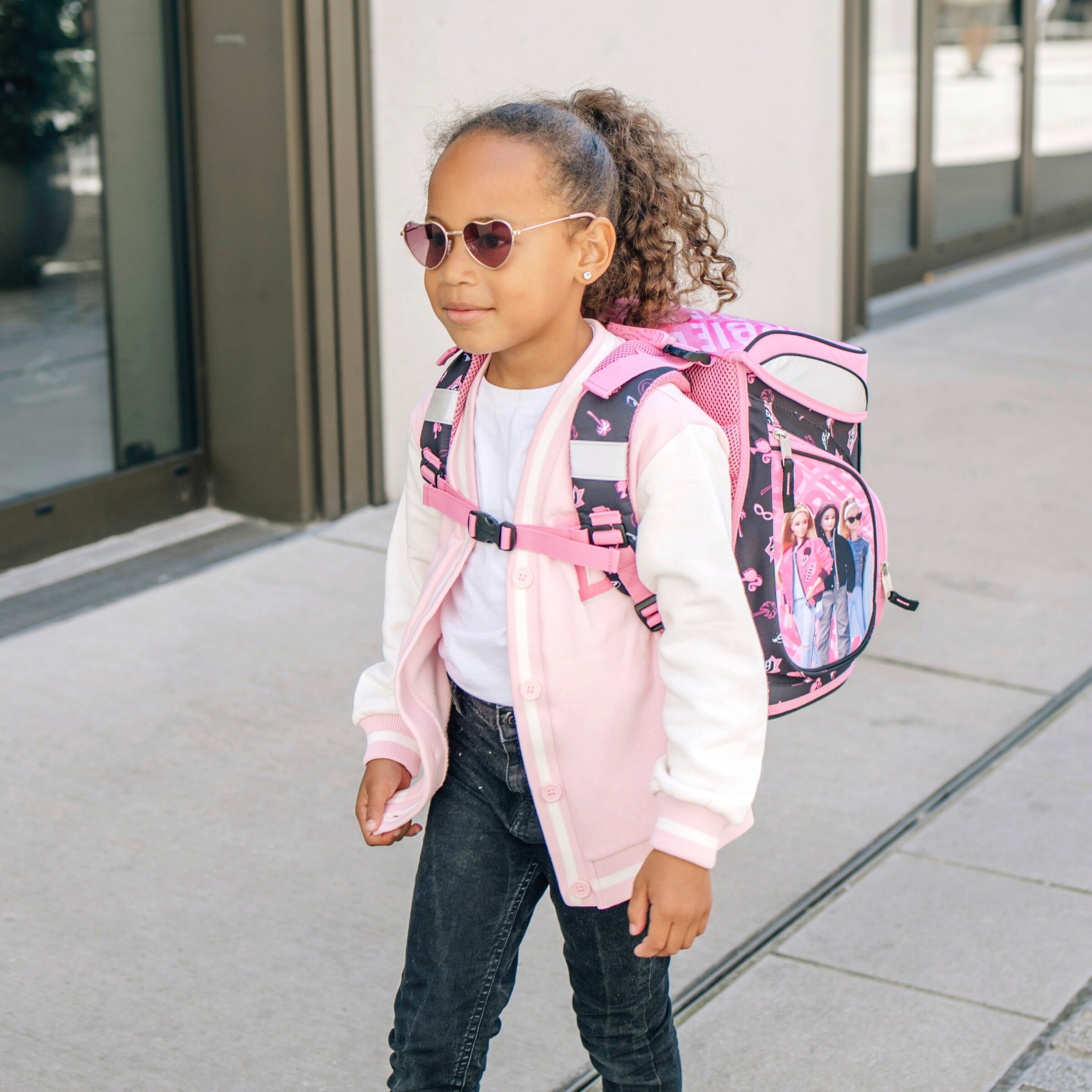 Scooli Schulranzen Set EasyFit, 5-teilig rosa - Barbie