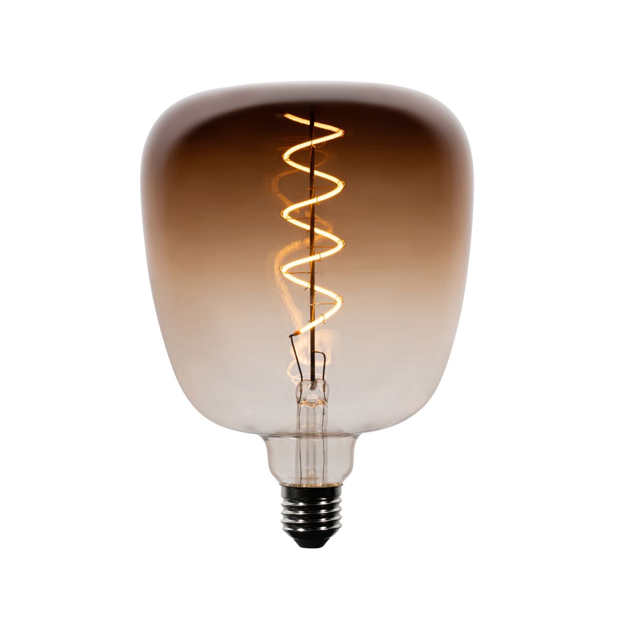Set van 5 E27 dimbare LED lampen G140 bruin 4,9W 110 lm 1800K