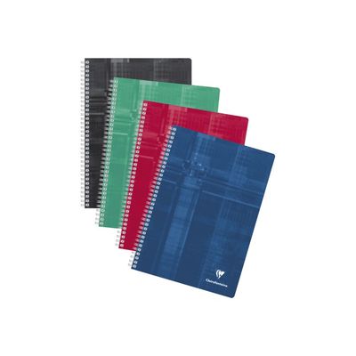Clairefontaine Metric - Cahier à spirale A4 - 180 pages - réglé - disponible dans différentes couleurs