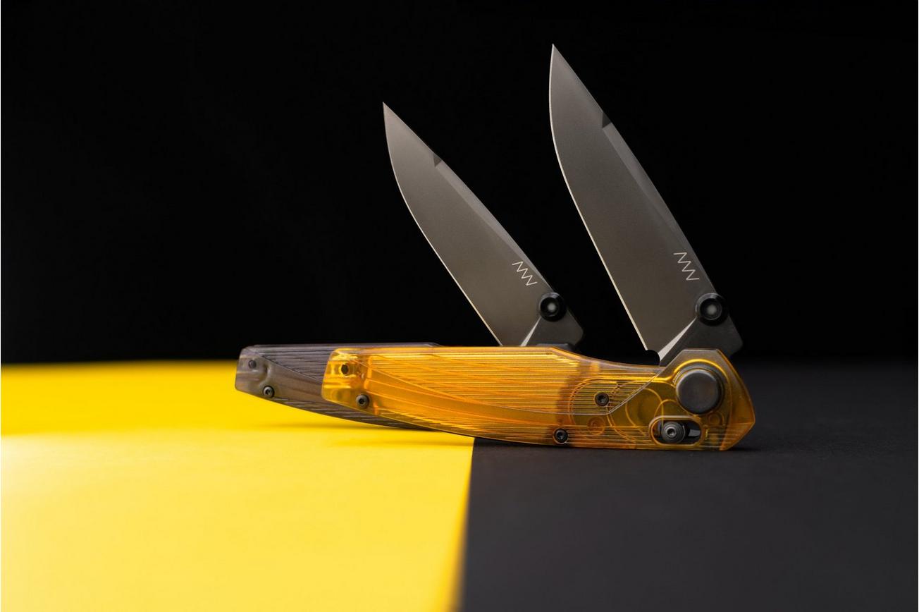 ANV Knives A100, BB, DLC, Black Ultem, Alock, A100-025, zakmes