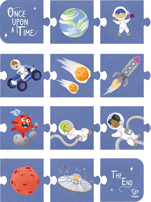 Hape Weltraumabenteuer-Puzzle