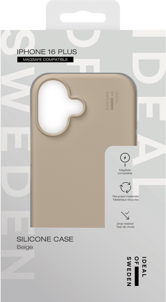 iPhone 16 Plus MagSafe Silikon Hülle Case Recycled (IDSICMS-I2467-128) - Beige