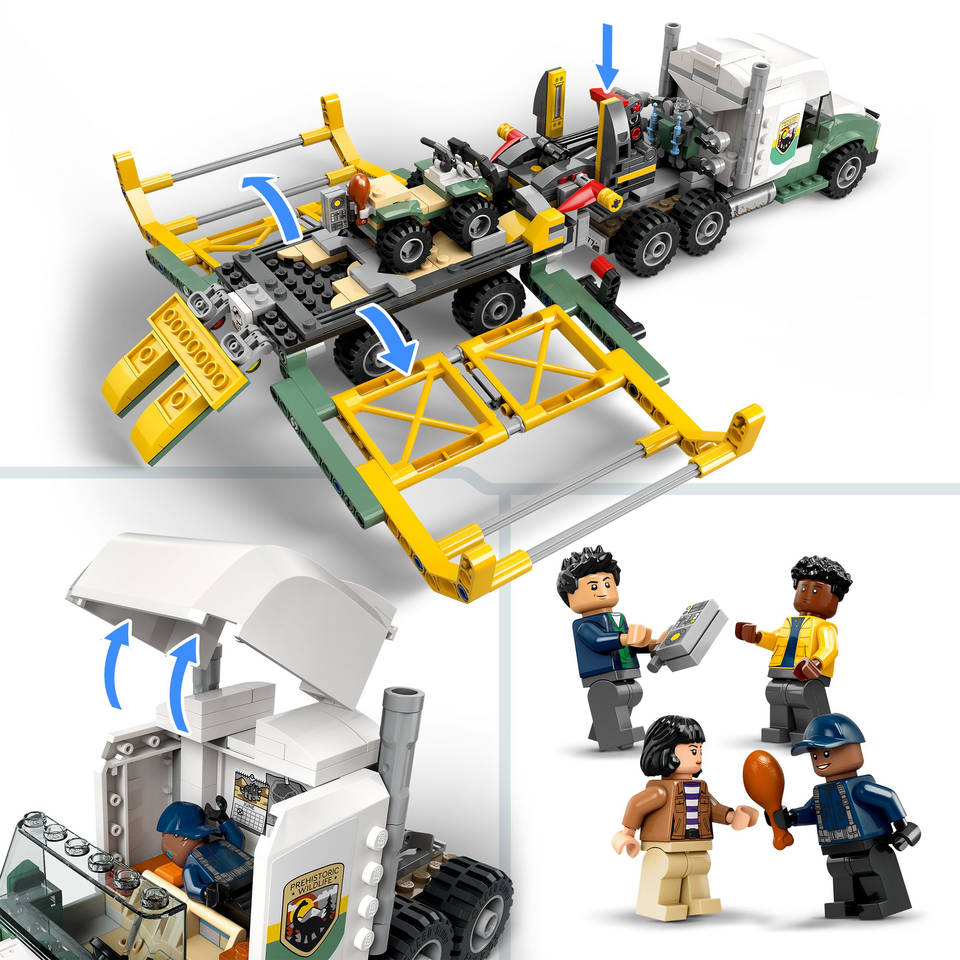 LEGO Jurassic World dinosaurusmissies: Allosaurus transporttruck 76966