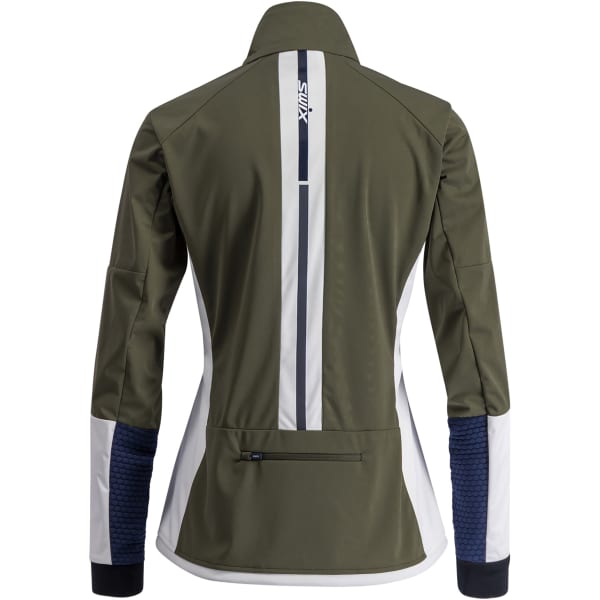 Veste ski de fond SWIX DYNAMIC JACKET W OLIVE/BRIGHT WHITE