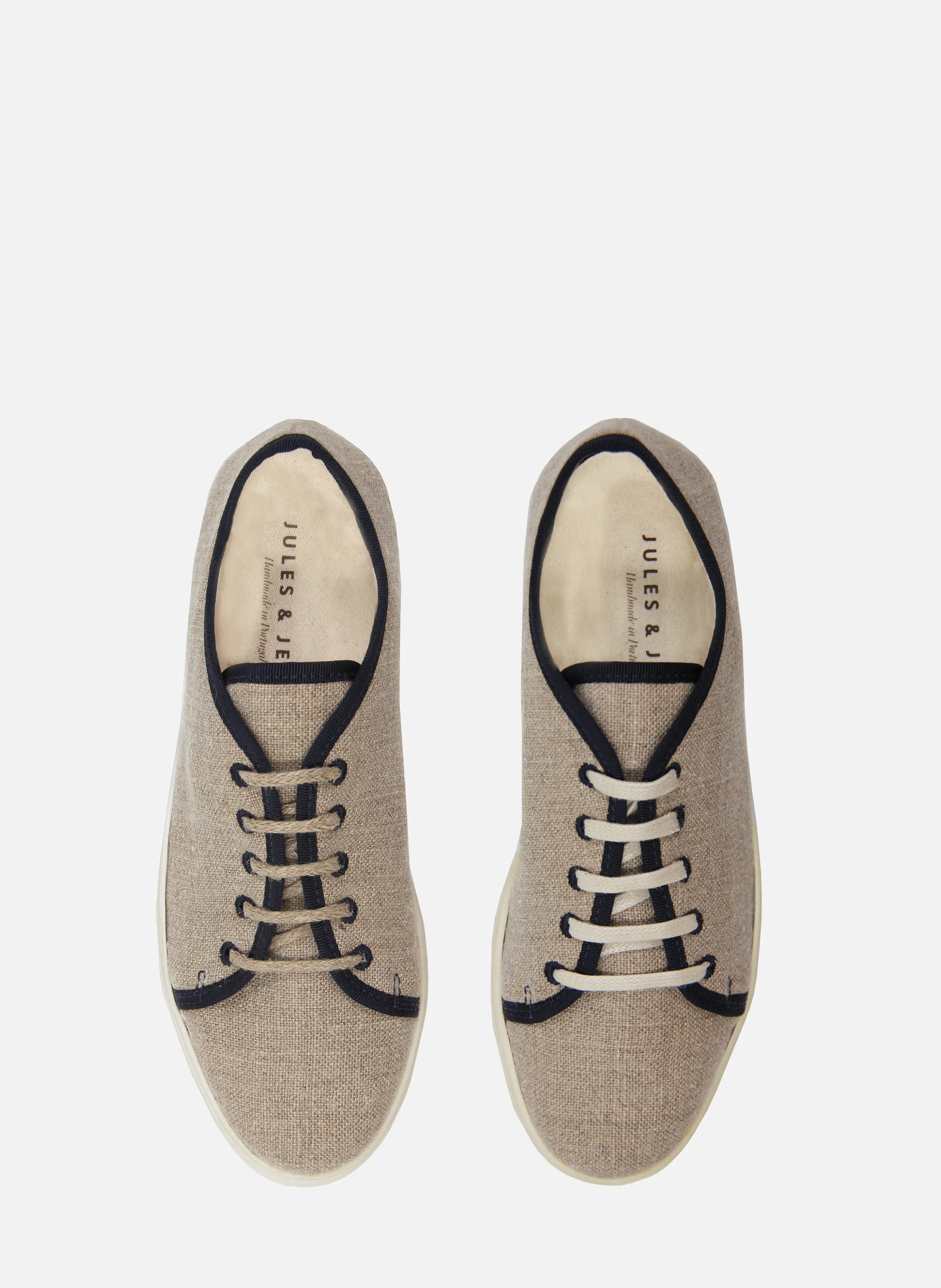 Baskets en lin | Beige