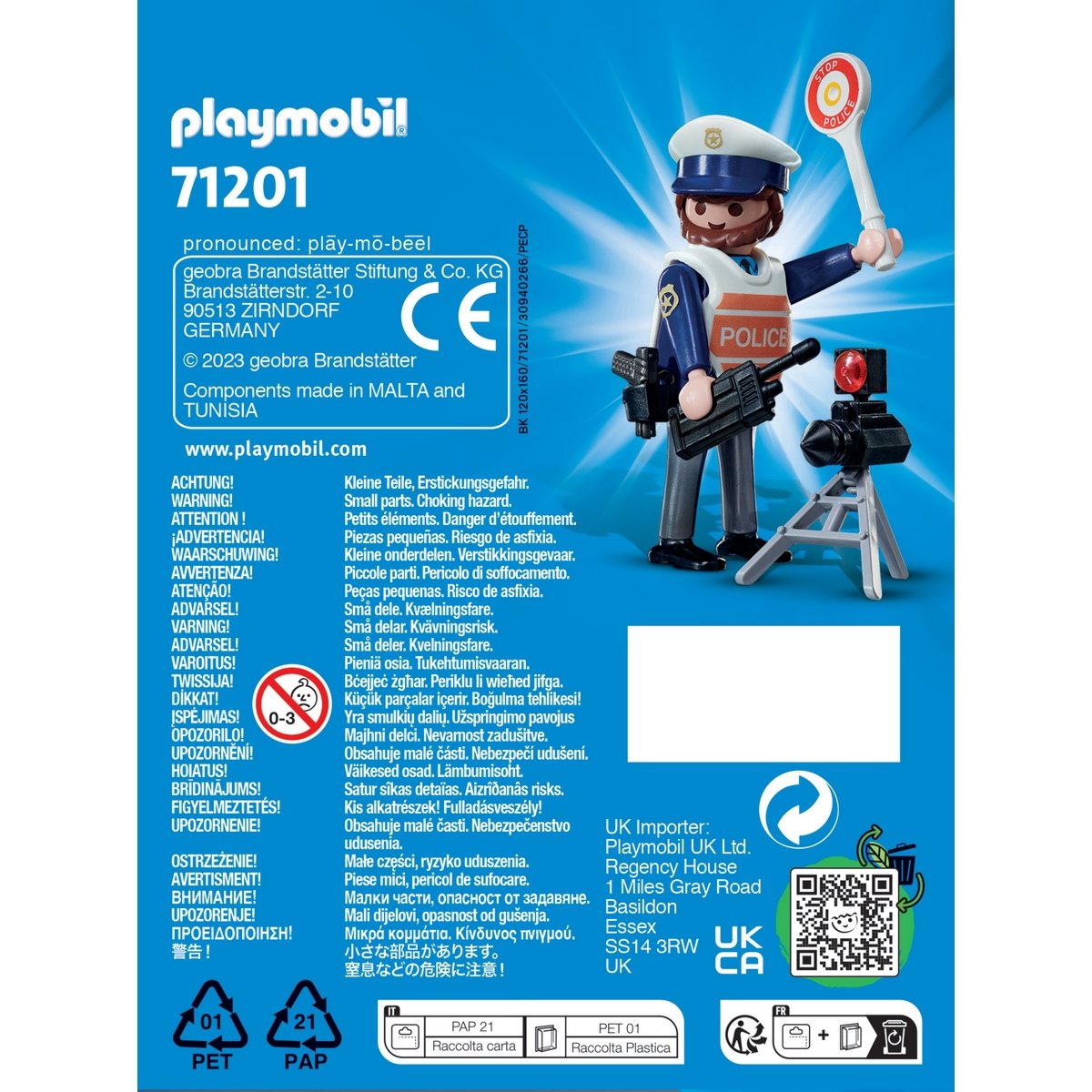 Policier & radar Playmobil Playmo Friends 71201