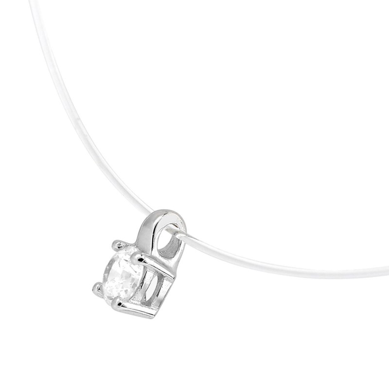 Collier Femme - Oxyde de zirconium - Or 18 Carats - Longueur : 42 cm