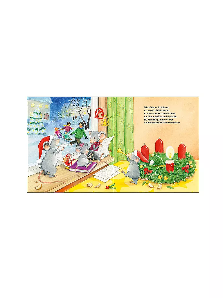 LOEWE VERLAG Buch - Wunderbare Weihnachten mit Familie Maus keine Farbe