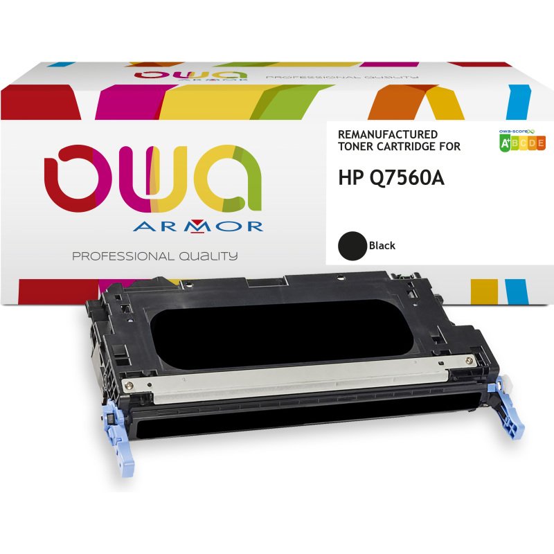 Toner remanufacturé OWA - standard - Noir - pour HP Q7560A