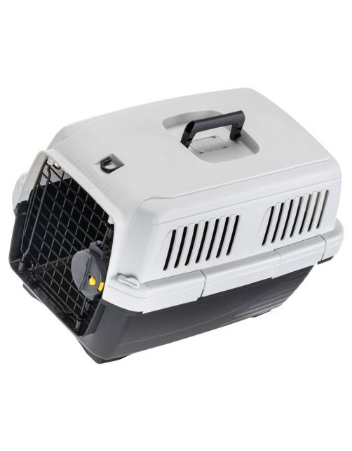 Ferplast Reismand Clipper 1 - Kattenvervoersbox - 50x33x32 cm Wit Zwart