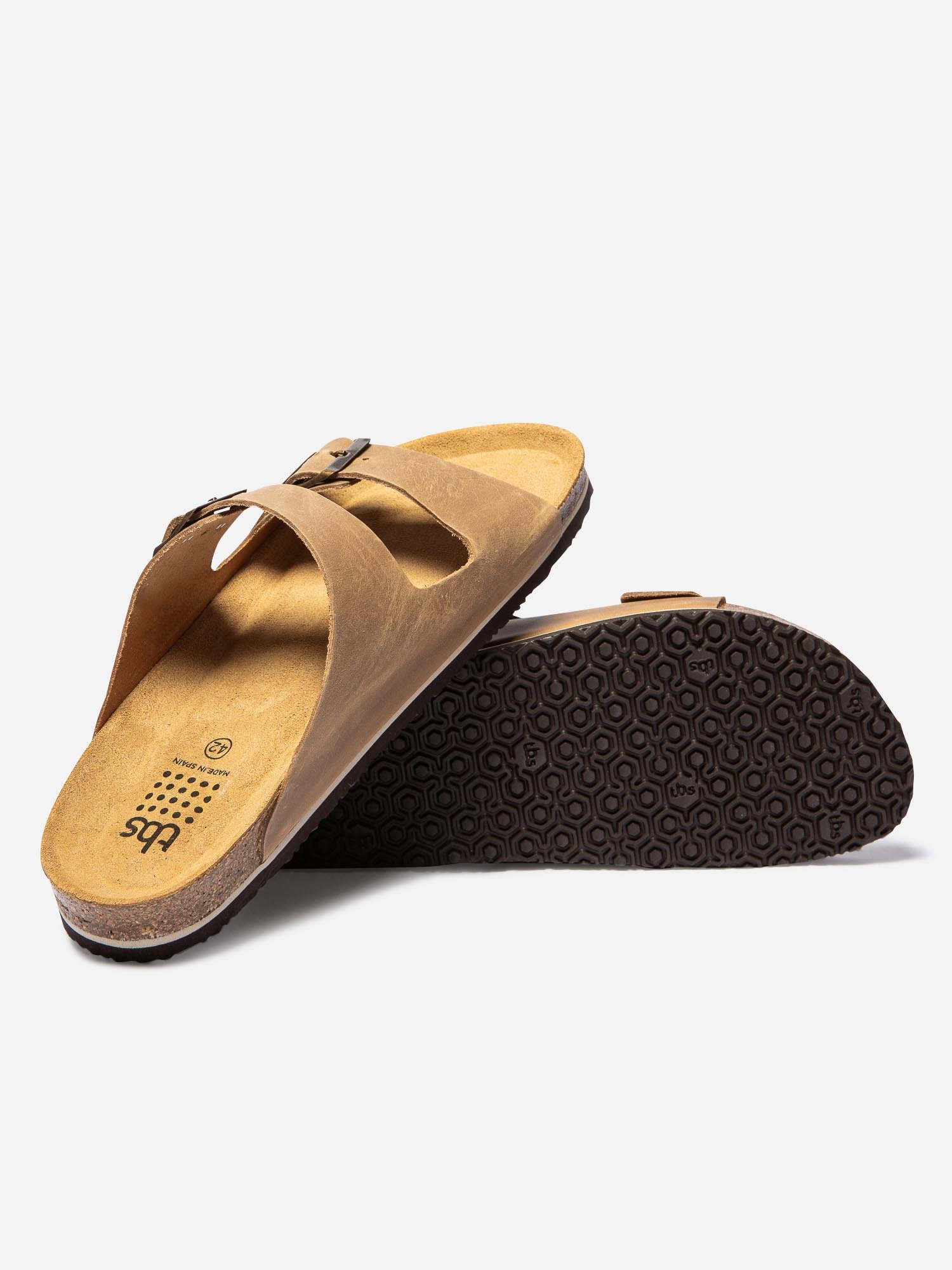 Mules Homme Casual Cuir Marron