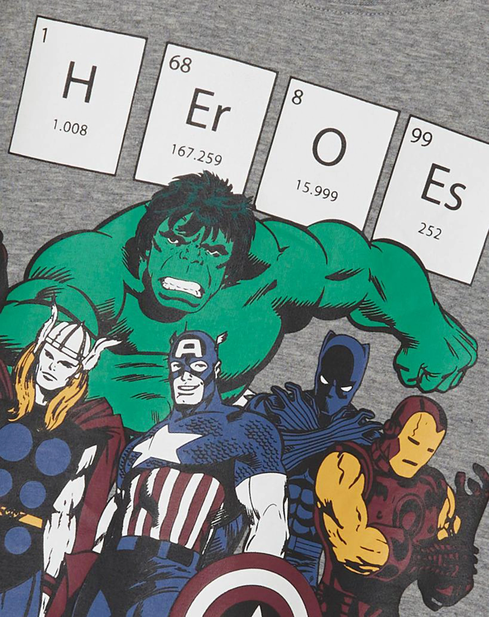 T-Shirt NKMNIKLAS MARVEL HEROES in grey melange