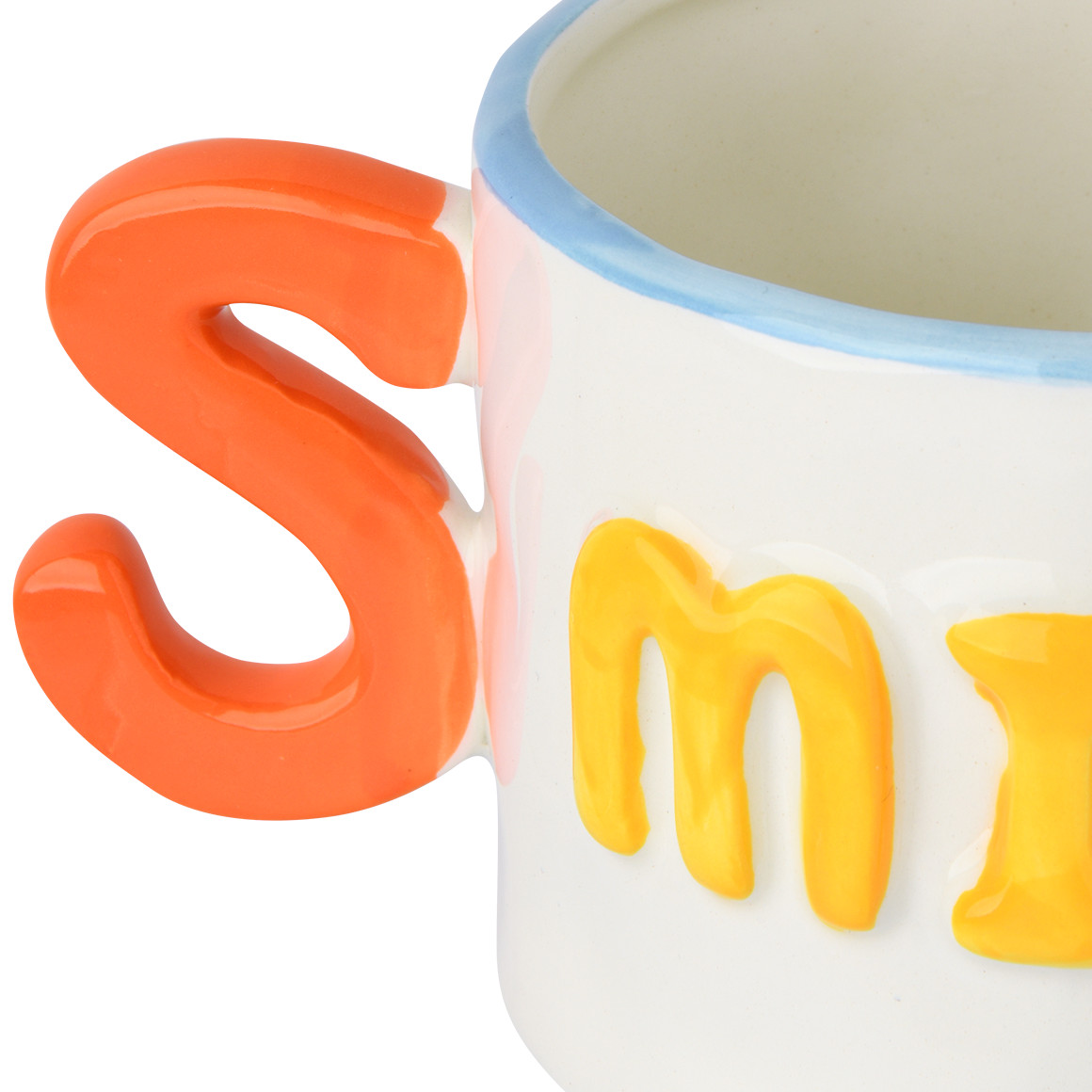 My Home Tasse mit Aufschrift gelb / cremeweiss