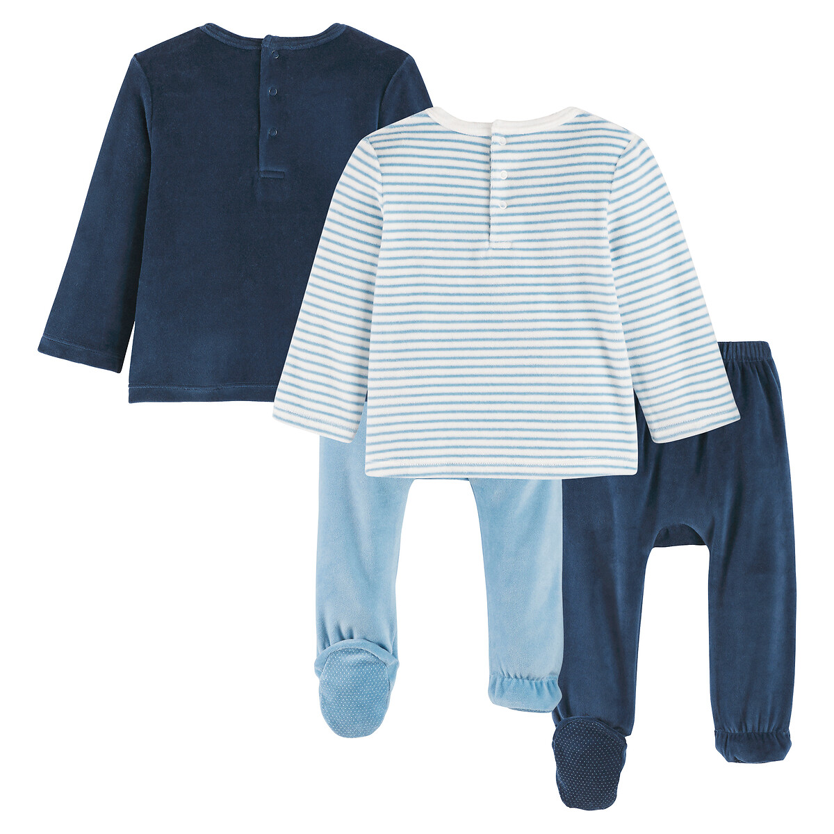 COLEÇÕES LA REDOUTE<br>Conjunto van 2 pijamas em fluweel