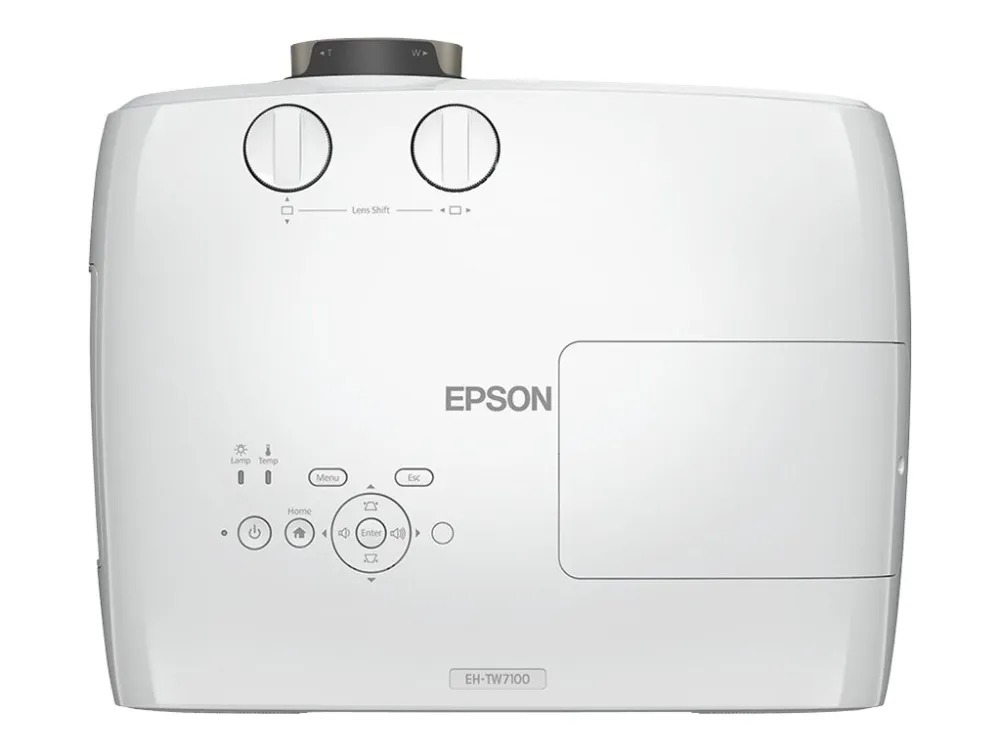 Epson EH-TW7100 - 3LCD-projektor - 3D - 3000 lumen (hvid) - 3000 lumen (farve) - 3840 x 2160 (2 x 1920 x 1080) - 16:9 - 4K - hvid