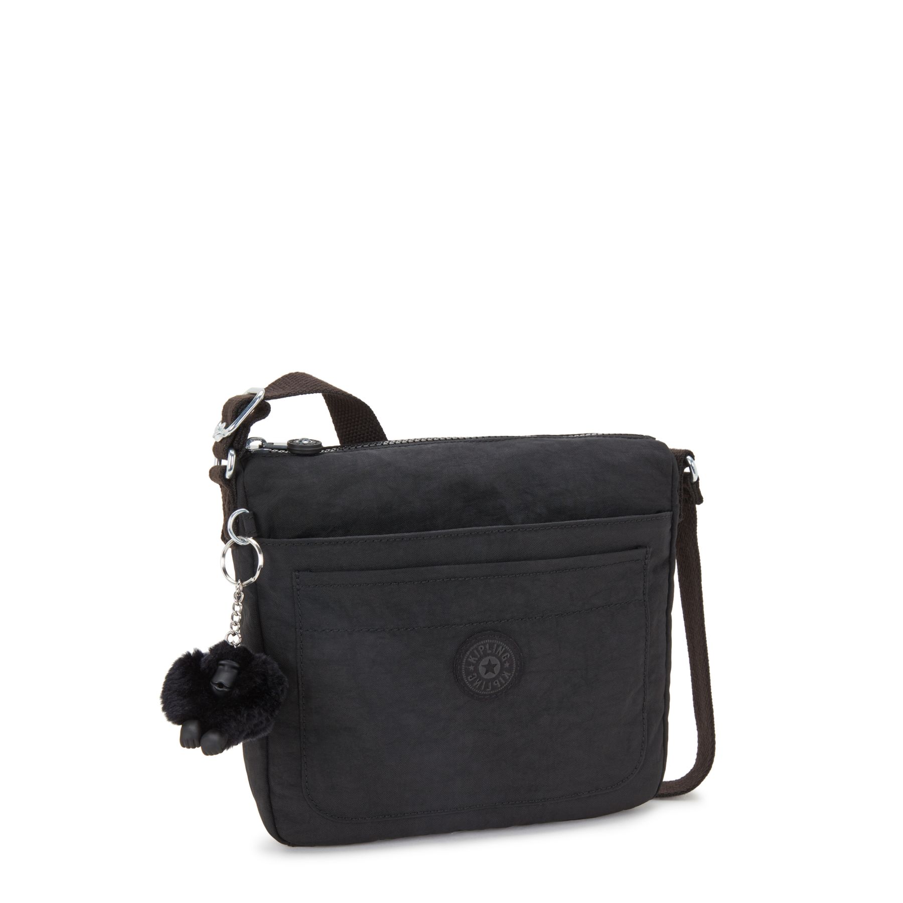 SEBASTIAN Sac à bandoulière moyen avec bretelle ajustable - Black Noir