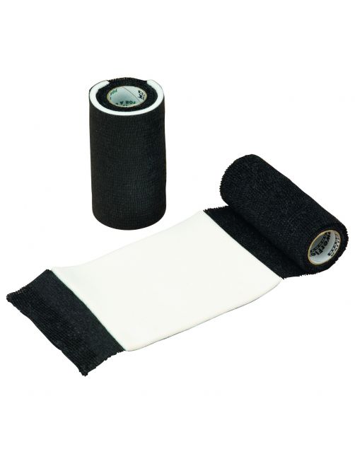 Waldhausen Bandages Power Flex Bij Wonden - Paardenverzorging - Zwart per stuk