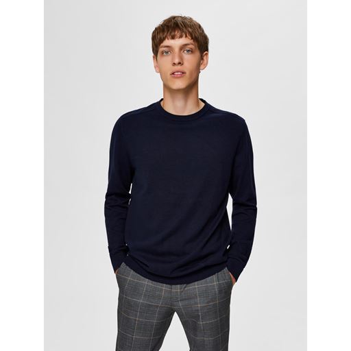 Selected Homme Berg Striktrøje, Navy Blazer, L