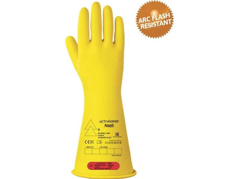 Ansell Activ ARMR RIG014Y110 Naturlatex Elektrikerhandske Størrelse (handsker): 11 EN 60903, EN 21420:2020, EN 420:2003 A1:2009 1 Paar
