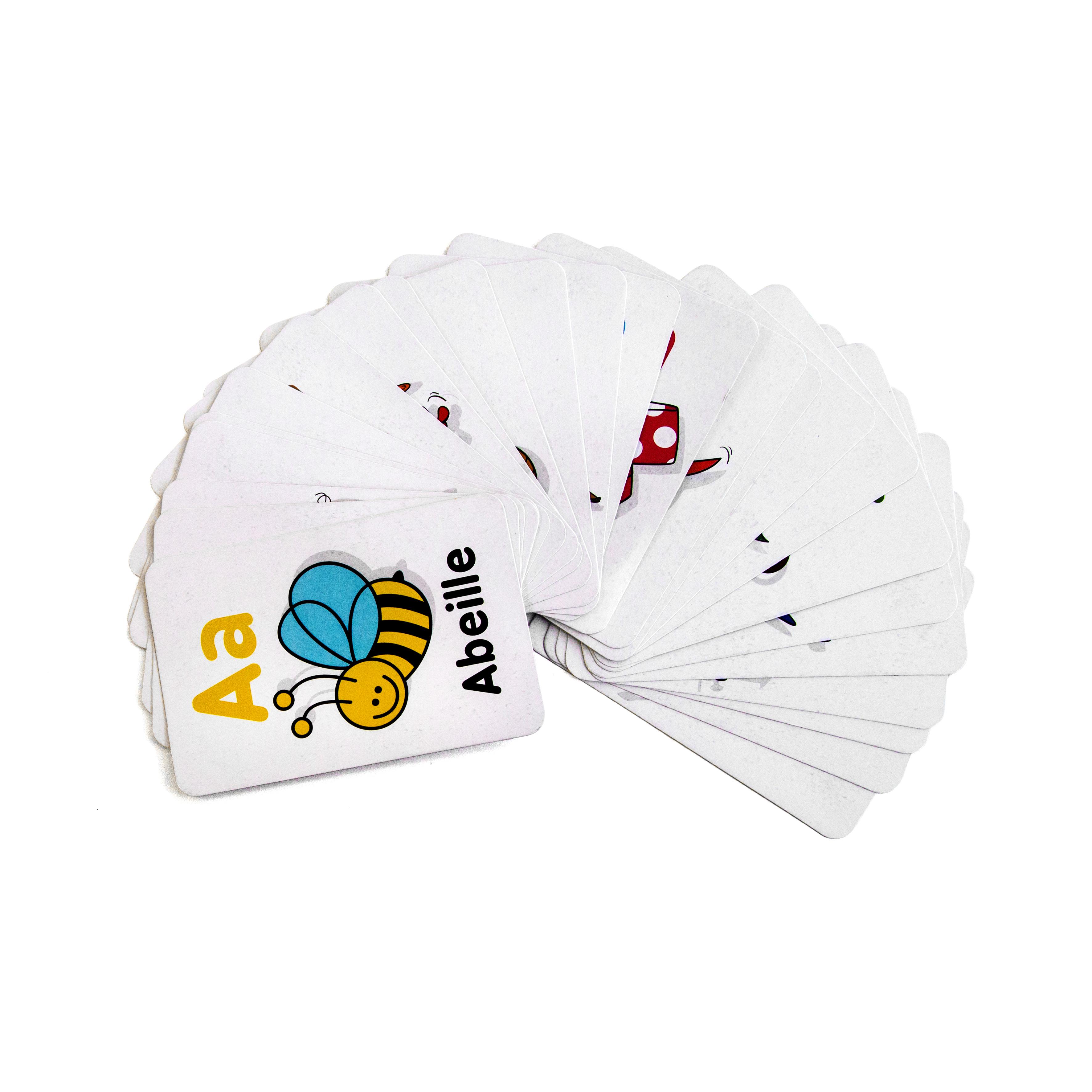 CARTES EDUCATIVES MOTS 8X12CM BLANC