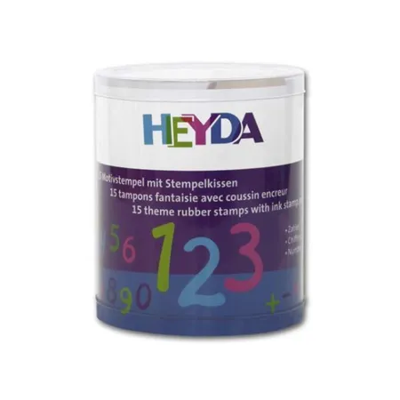 Heyda Stempelset Zahlen, 15 Stück