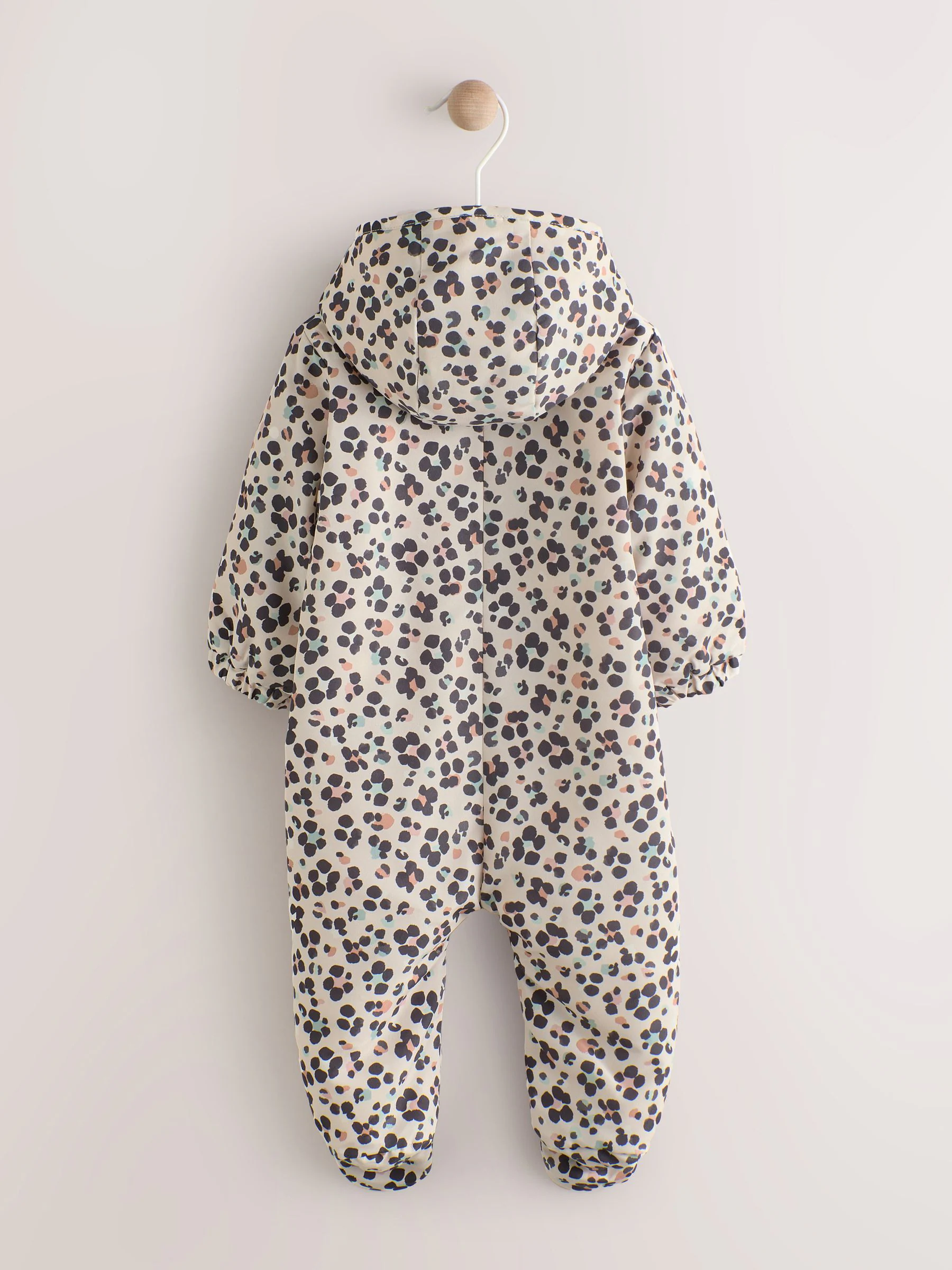 Animal print met capuchon - Baby kinderwagenpak van nylon (0mnd -2jr)