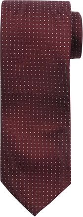 Suitable Stropdas Zijde Stippen Bordeaux TI23-37 kopen