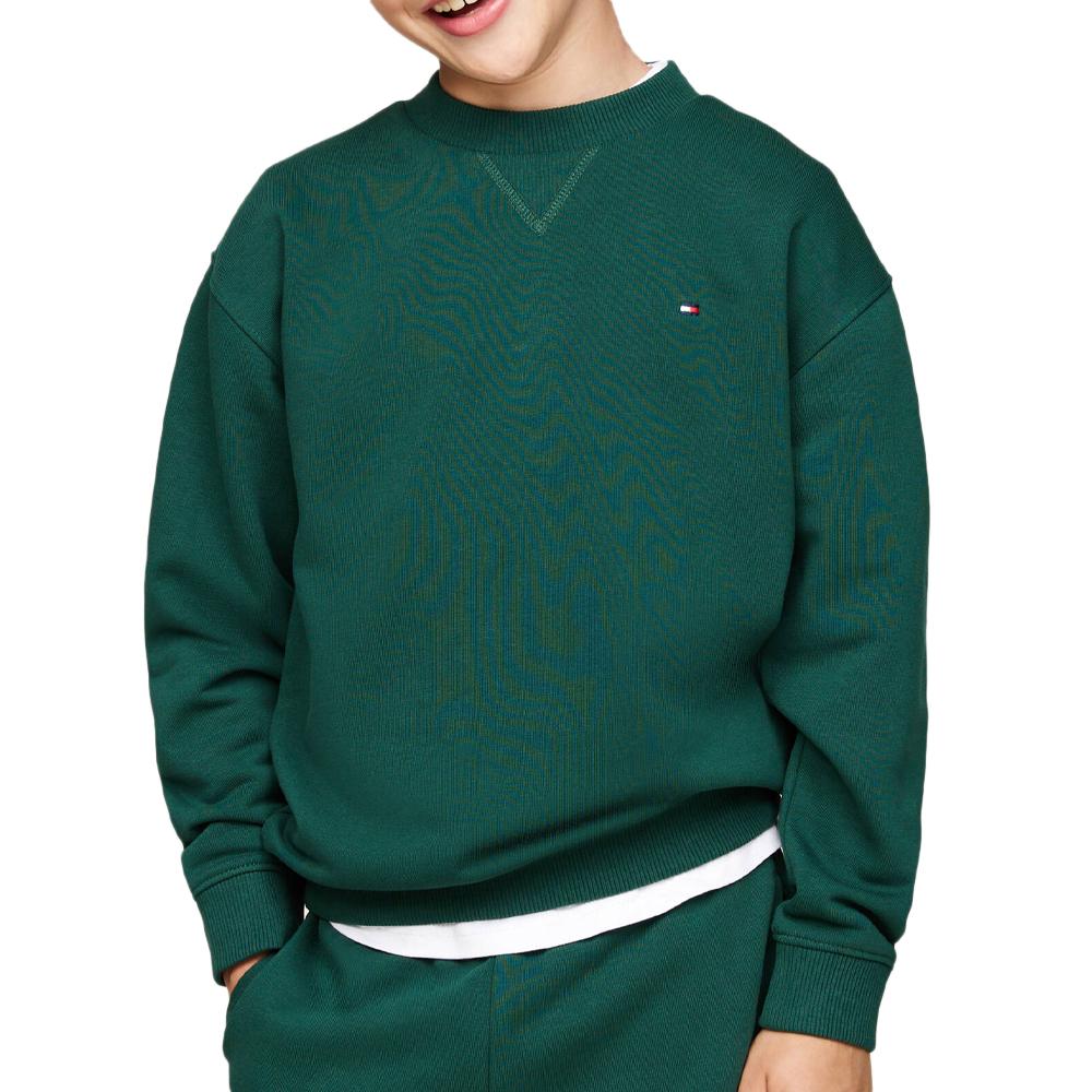 Tommy Hilfiger Sweat Vert Foncé Garçon Tommy Hilfiger Timeless