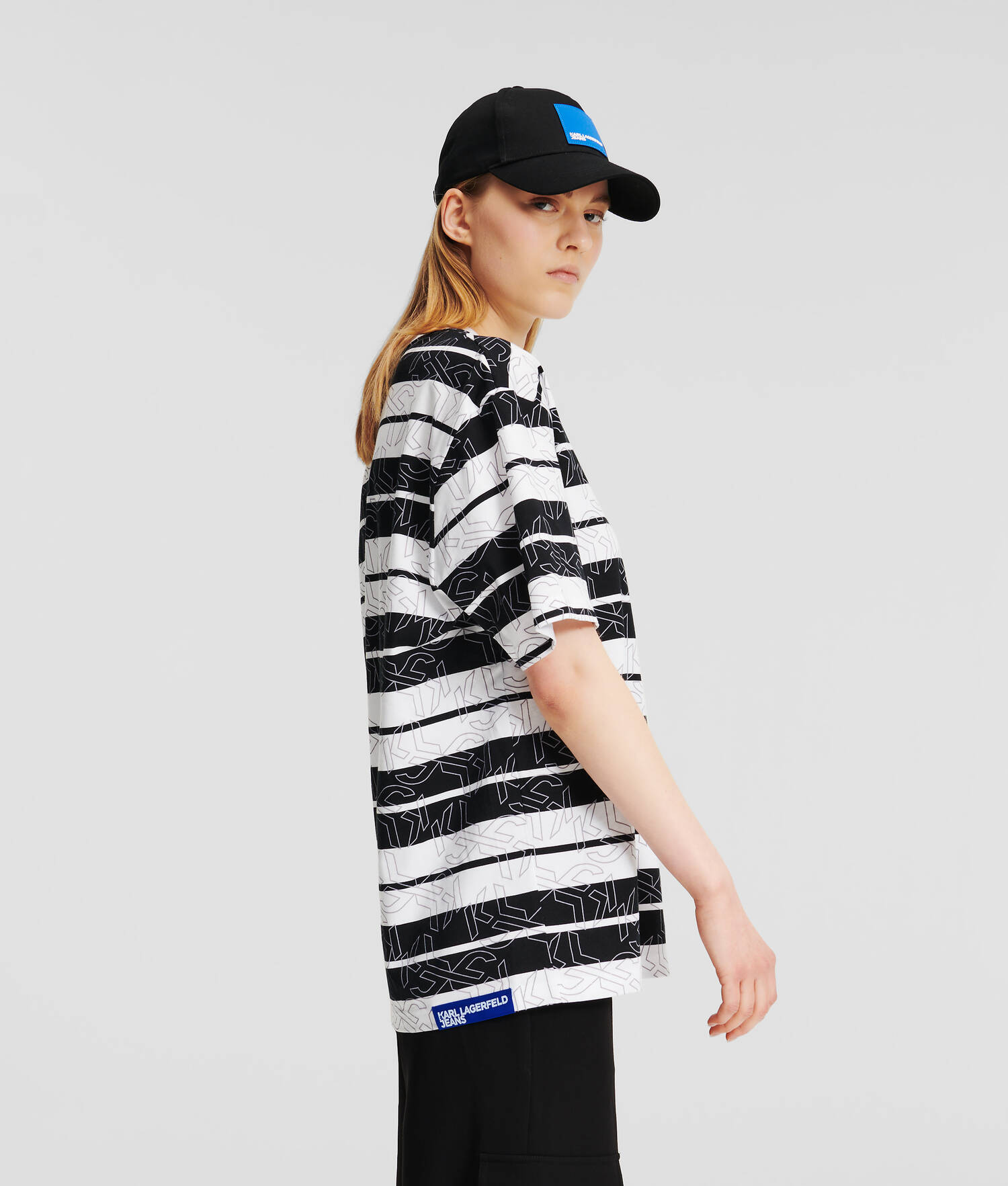 T-SHIRT RAYÉ KLJ MONOGRAM