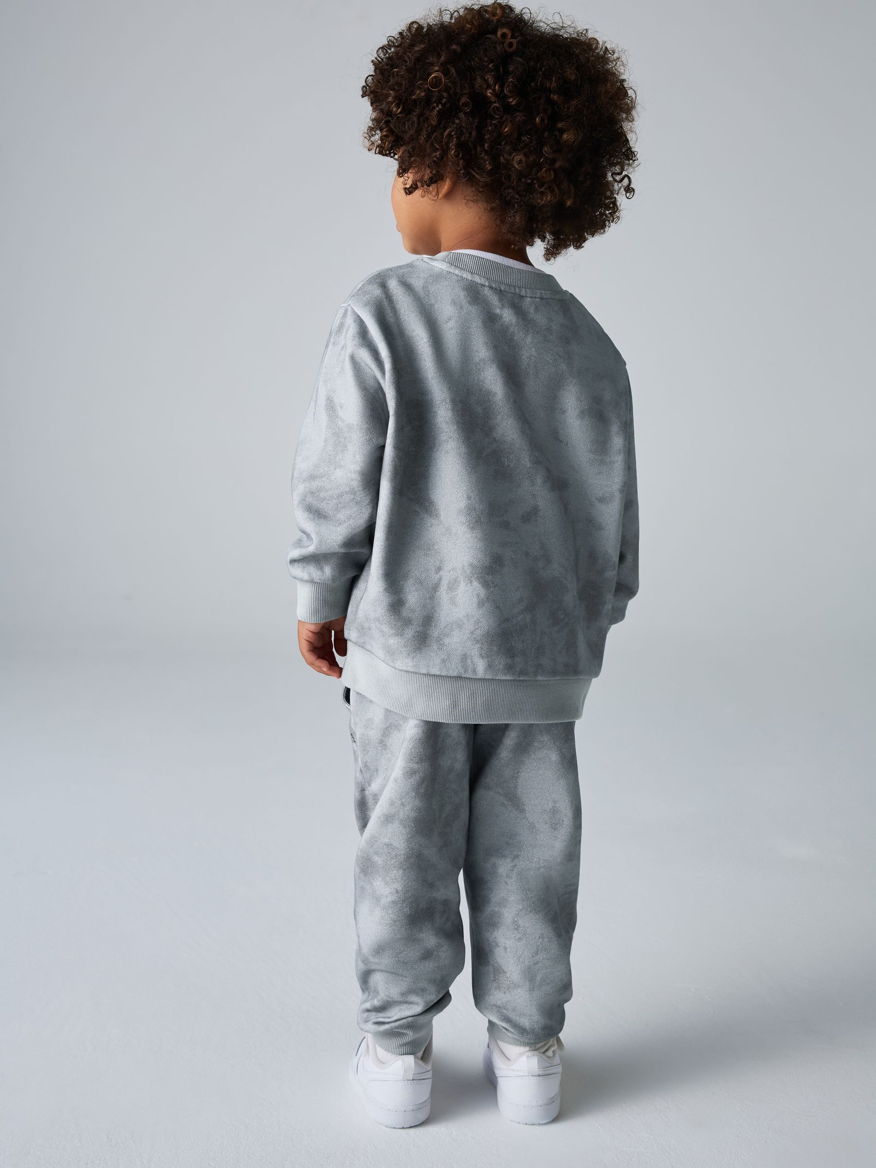 smALLSAINTS Logo Oversized Younger Boys Sweatshirt and Jogger Set