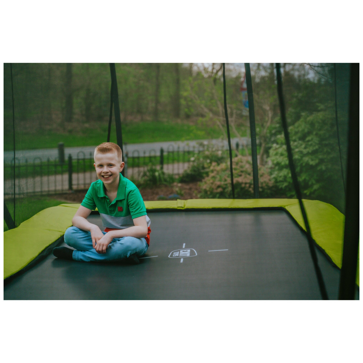 EXIT Silhouette trampoline 244x366cm - groen