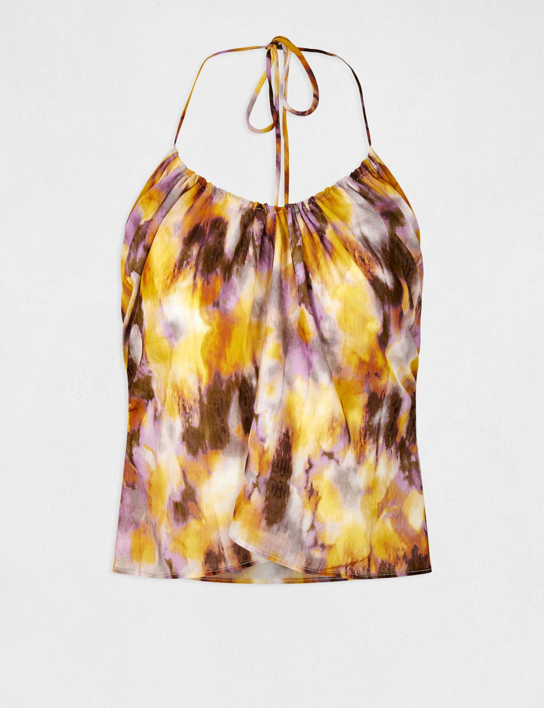 Bustier à bretelles imprimé abstrait multico femme - multico