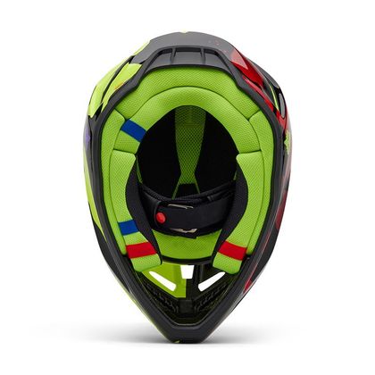 Casque cross Fox V3 THROTTLE 2025 - Jaune / Noir