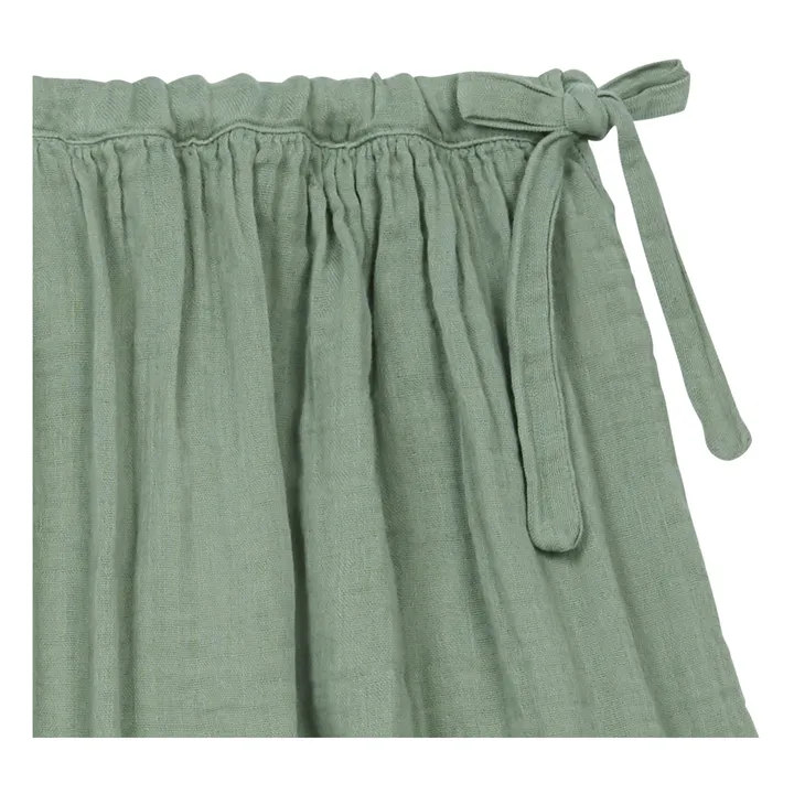 Numero 74 Jupe Courte Ava Coton Bio | Vert argile