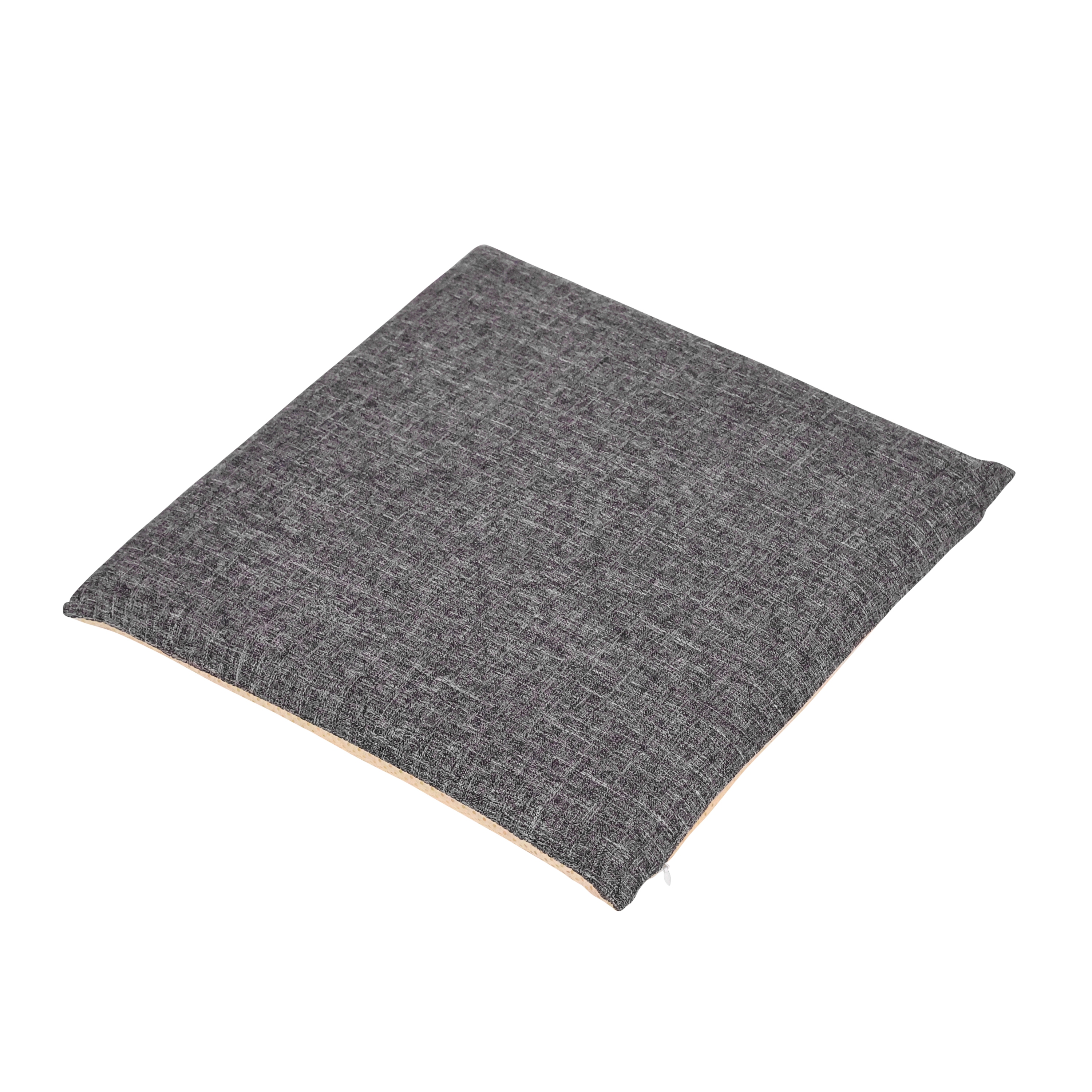 Sitzkissen mit Memoryschaum 40 x 40 cm grau/beige