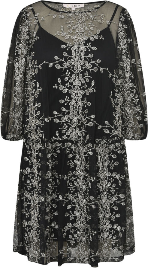 A-VIEW Fuschia new dress Black/gold