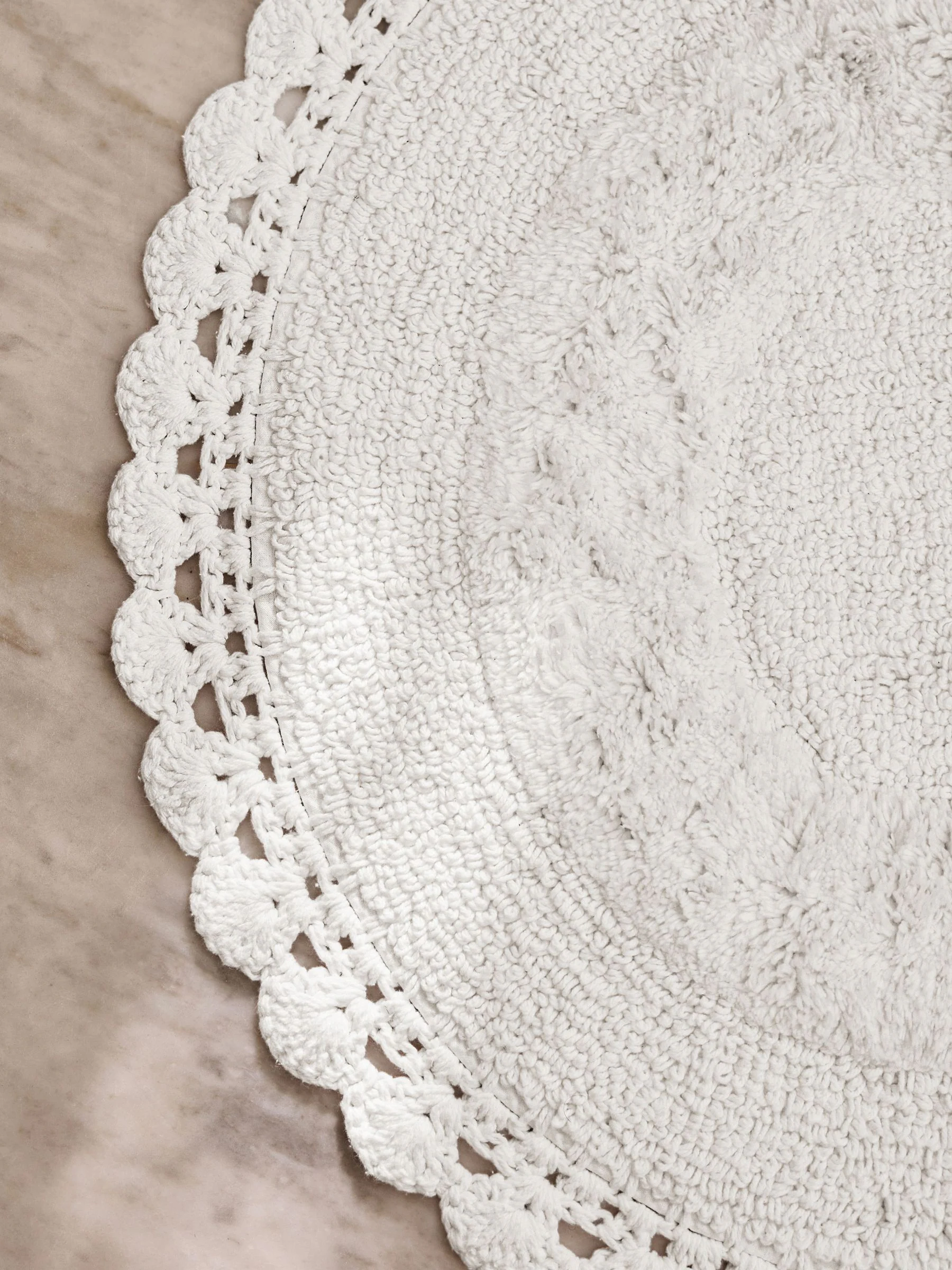 Shabby Chic by Rachel Ashwell® gehaakte 100% katoenen badmat