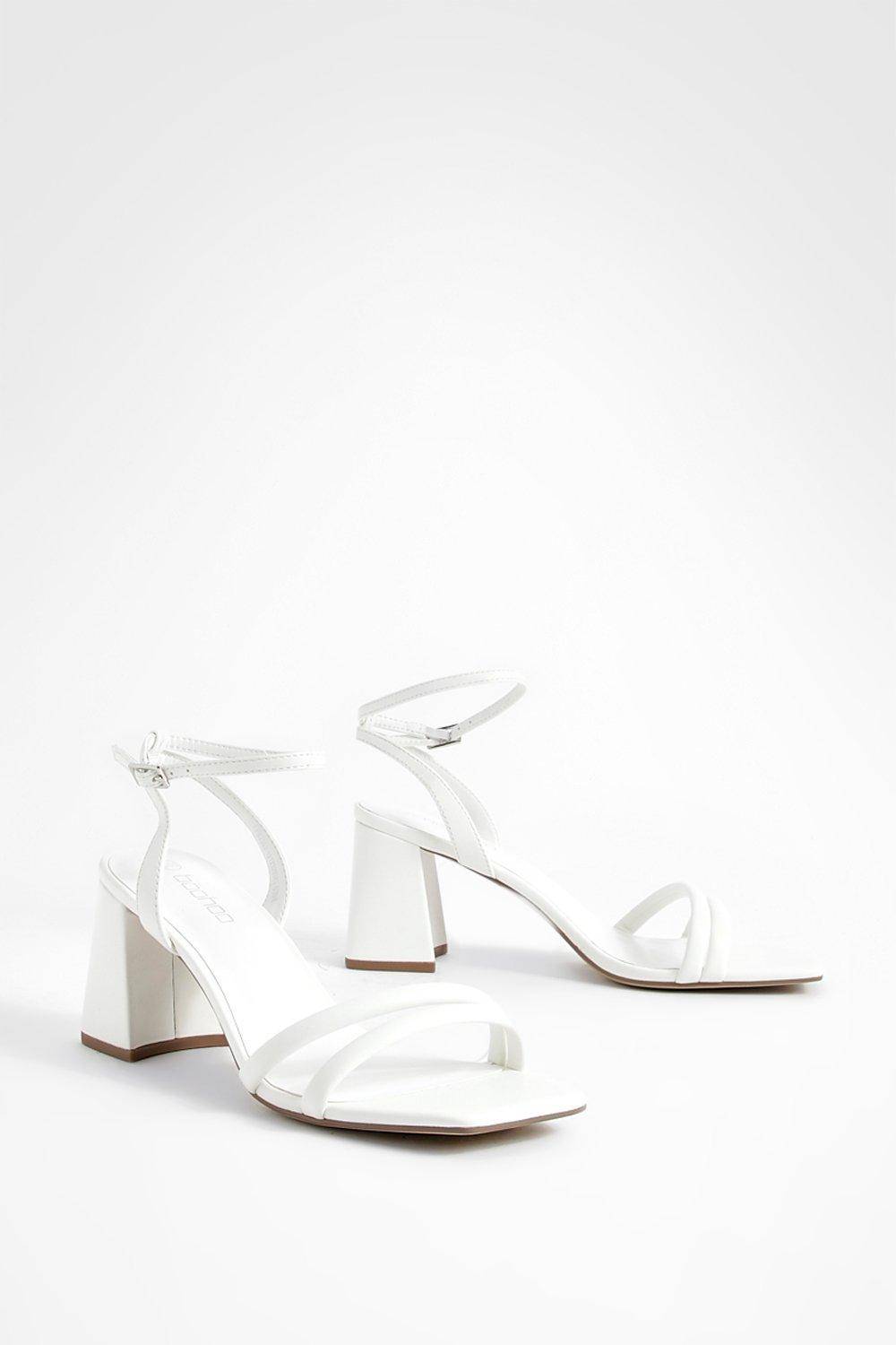 boohoo Escarpins À Talons Blocs Mi-hauts Avec Brides Rembourrées En 2 Parties